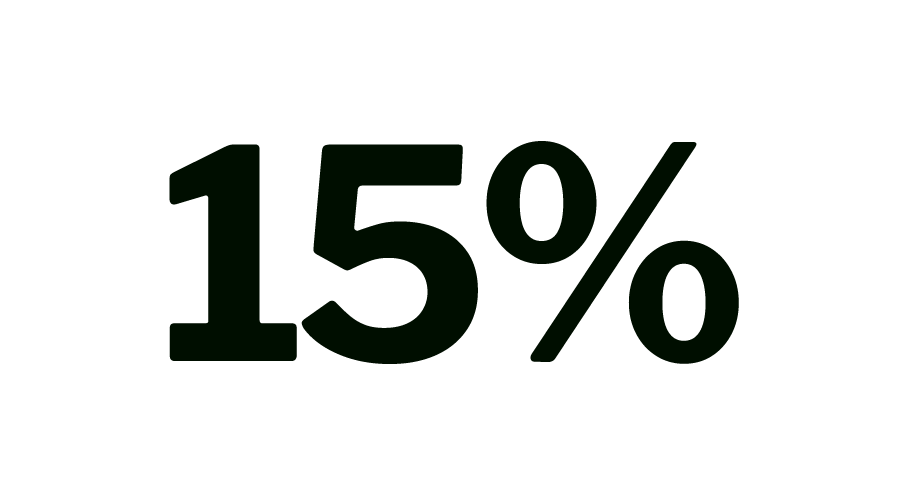 15%